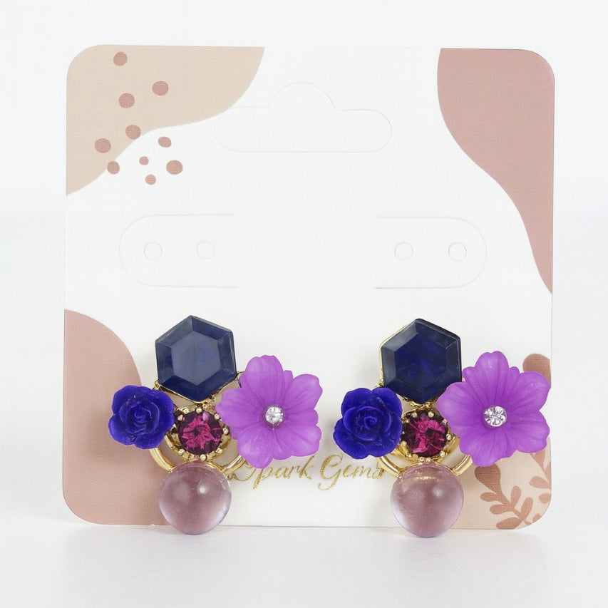 Bold and Gorgeous, Floral Earrings