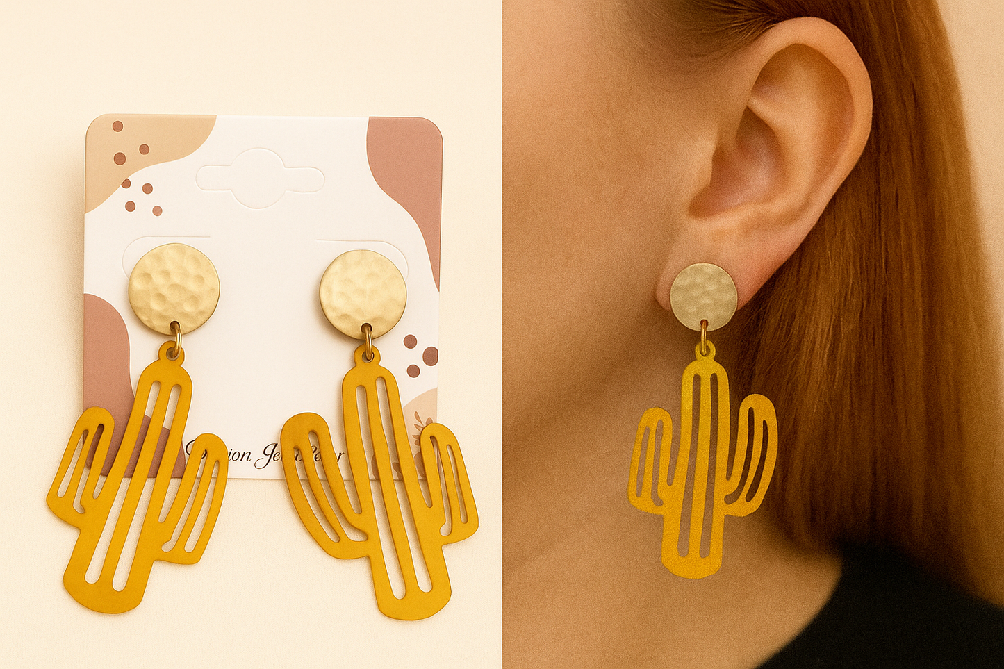 Cactus Drop Earrings