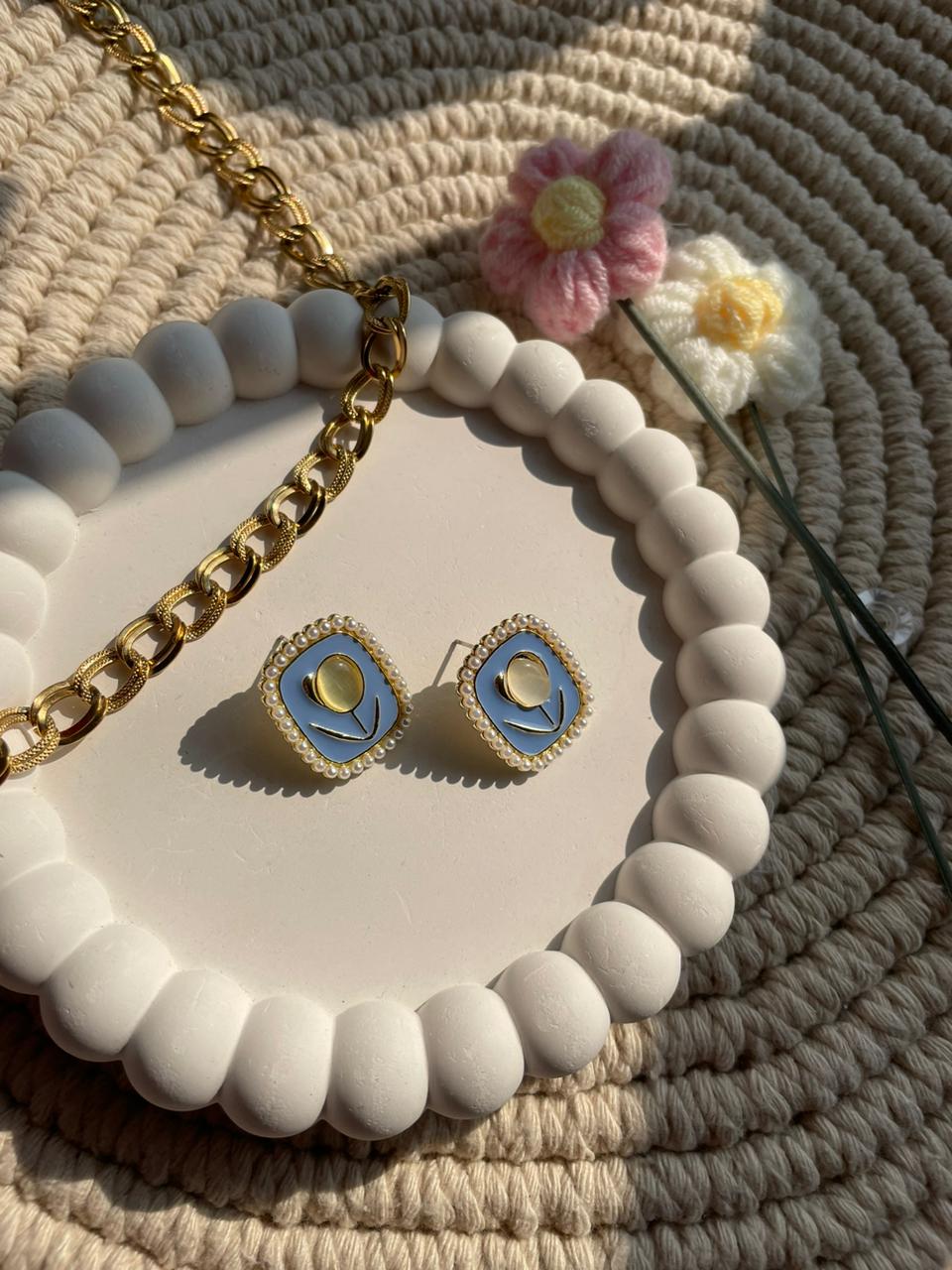 Tulip Bloom Stud Earrings