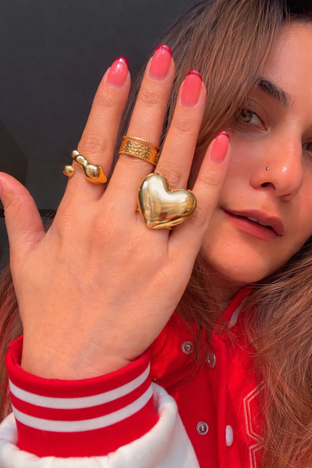 Love Loop Rings Trio set