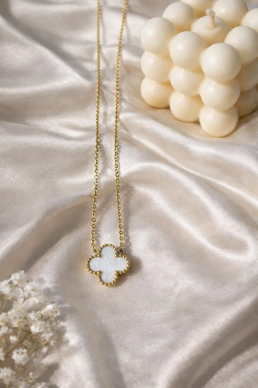 White Clover Necklace