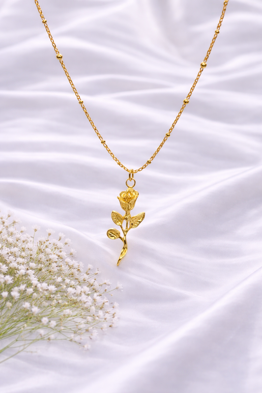 Retro Rose Necklace