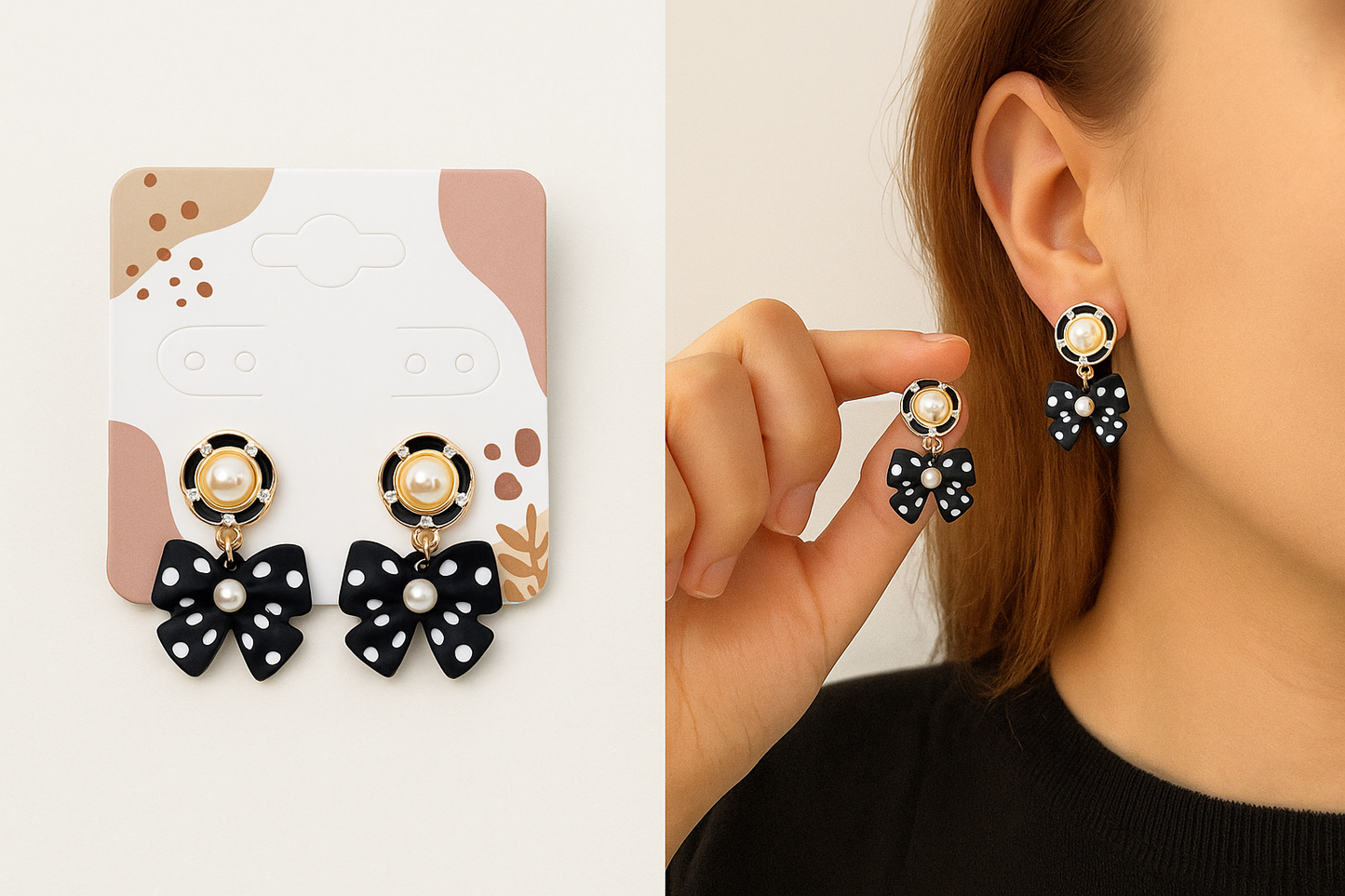 Winter Bow Earrings