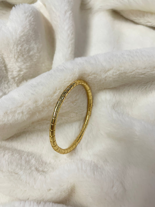 Golden Flex Coil Bangle
