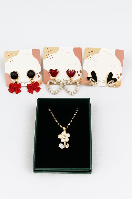 Stunning Earrings and Necklace Combo