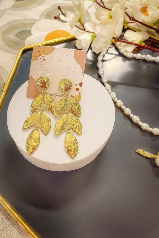 Long Leafy Earrings