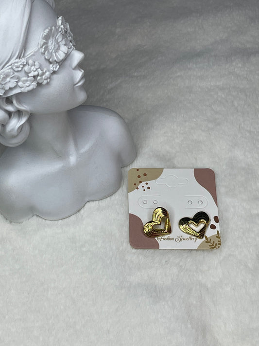 Open heart earrings